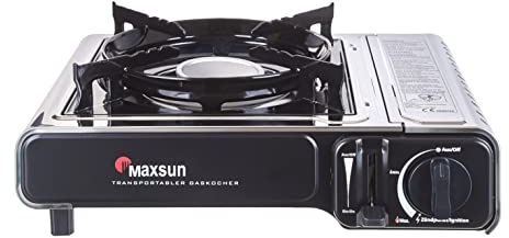 Maxsun - Hornillo de gas (acero inoxidable)