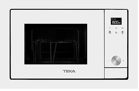 Teka ML 8200 BIS - Microondas y Grill de 20 lts, Urban Colors Edition, Touch Control, 5 Niveles de Potencia, Memoria de Cocinado, Grill Simultáneo de Cuarzo, Color Blanco