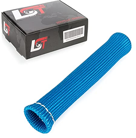 LST 1x Fiber Hitzeschutz Schlauch Kabel Schutz Zündkerze Stecker blau