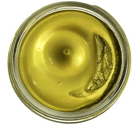 Famaco 50ml Metallic Gold Leather Deluxe Boot and Shoe Cream Polish With Polishing Duster - Long Lasting Shine Protector Kit for Boots and Shoes