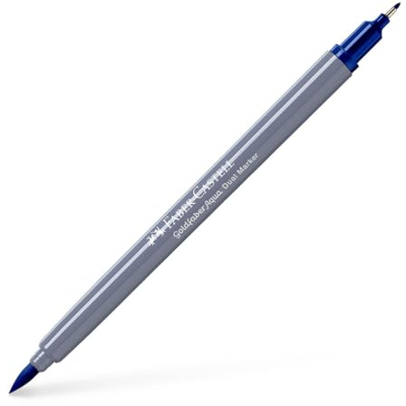 Faber-Castell Creative Studio Goldfaber Aqua Dual Marker Helioblue Reddish Single Marker für Kunst, Handwerk, Zeichnen, Skizzieren, Zuhause, Schule, Universität, Ausmalen
