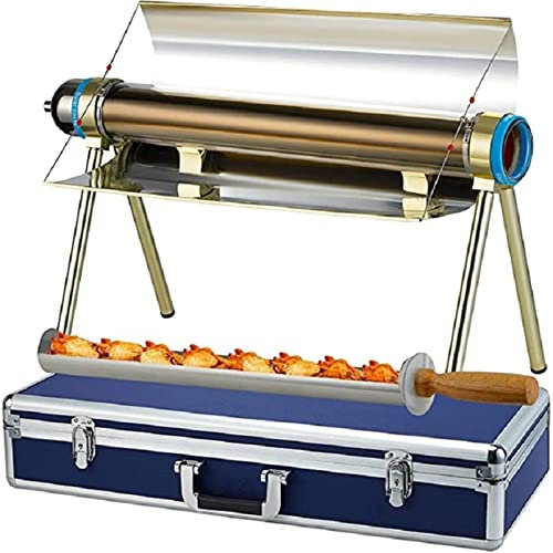 RSGK Griglie da Campeggio Ad Energia Solare, Forno Solare 3.3lb Grande Fornello Portatile Kit Fornello Solare, Forno Solare per Grigliare All'aperto, per Escursionismo Utensili da Cucina