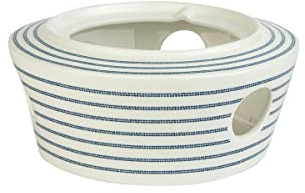 Laura Ashley Blueprint Collectables Teelicht -Candy Stripestreifen Porzellan