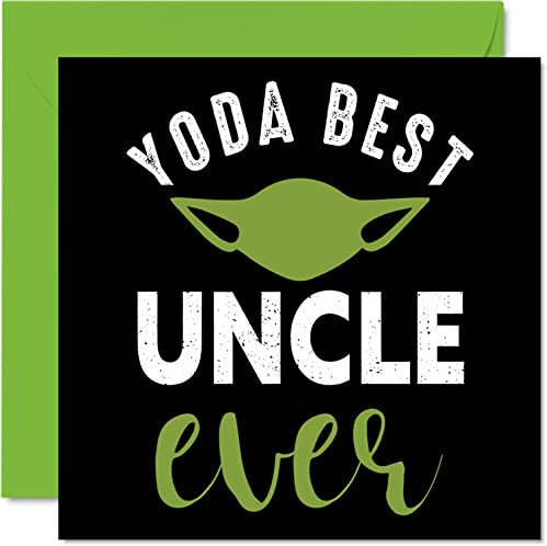 Stuff4 Lustige Geburtstagskarte für Onkel, Yoda Best | Witz Happy Birthday Karte für Onkel von Nichte Neffe, Scherzgeschenke, 145 mm Grußkarten, Geschenk