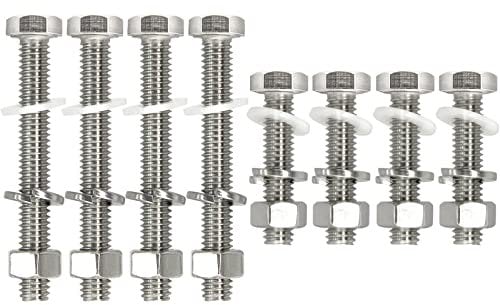 8 PCS 304 Stainless Steel Post Attachment Kit, Sign Mounting Hardware, Sign Post Mounting Bolts and Nuts, Sign Post Mounting Hardware for U Channel Post