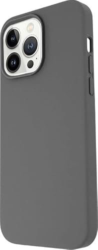 JT Berlin Steglitz Liquid-Silikon dünne Schutzhülle kompatibel mit Apple iPhone 14 Pro Max Silikon-Hülle [Wireless Charging kompatibel, Weiches Microfaser Innenfutter] grau