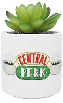 Friends Pot de Fleurs avec Fausse Plante 11,7 cm – Central Perk – Pot de Fleurs d'intérieur – Petit Pot de Fleurs Cadeau