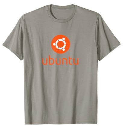 Offizielles Ubuntu Stacked Logo Linux Betriebssystem T-Shirt T-Shirt