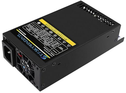 T.F.SKYWINDINTL Fuente de alimentación Flex ATX 600W 1U PSU totalmente modular 100-240V CA con 1x20/24Pin Mainboard Power, 4xSATA Puertos, 2xIDE Fan Power para montaje en rack Servidor de escritorio