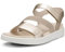 ECCO Women's Flowt 273713 Sandal, Pure White Gold, 8/8.5 UK