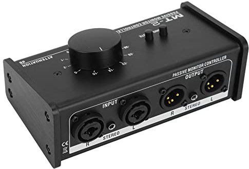 Passiver -Controller, XLR-3,5-mm-Schnittstelle, Großer Lautstärkeregler, Stummschaltung, Passiver Stereo-Lautstärkeregler