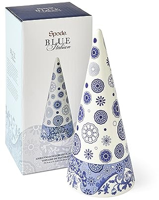 Spode Blauer italienischer Dekokegel, 25,4 cm, einzeln