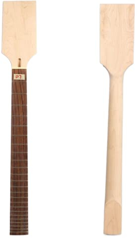 WUQIMUSC Bariton Gitarre Hals große Paddle Head 24 Bund 30 Zoll Skala Ahorn Palisander Griffbrett Keine Inlay