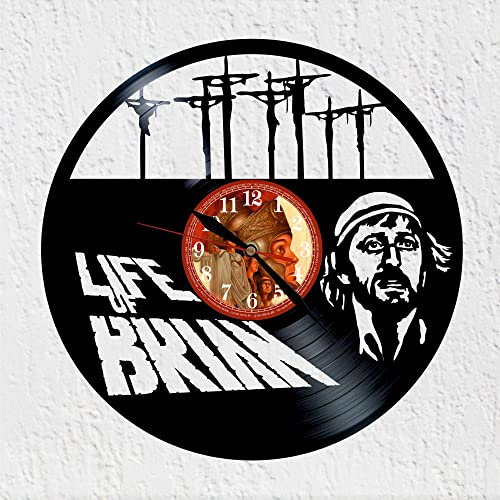 VINY WOODY Brian Silhouette Vinyl Disc Wanduhr Dekoration