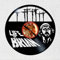 VINY WOODY Brian Silhouette Vinyl Disc Wanduhr Dekoration
