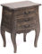 CREEDWOOD BEISTELLTISCH Belly | Mahagoni Holz, 64 cm, Rustic braun | Nachttisch mit Schubladen, Telefontisch, Holz Kommode, Flurtisch, Nachtschrank, Holzschrank