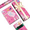 Prinzessin Geschenkpapier Rolle, Prinzessin Weihnachtsgeschenkpapier Rollen, 5PCS Pink Geschenk Papier Pack, Geschenkpapier Langlebig, für Weihnachten Geburtstag Geschenkverpackung（Rosa）