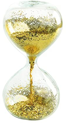 Sablier, sablier, sablier, sablier créatif en Poudre d'or, sablier d'anniversaire, Cadeau à Paillettes, Montre de Sable, décoration, Artisanat, Ornement (Or)