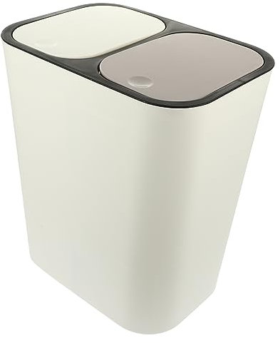 AOKWAWALIY Mülleimer abfalleimer küche waste bin mülltonenbox müll eimer mini mützen zum basteln Plastikbehälter Ziehen Sie den doppelte Müll Haushalt Container Schanghai