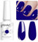 Vishine Gel Nail Polish, 1Pcs 8ml MidnightBlue Gel Polish Soak Off UV LED Gel Nail Art DIY Gel Nail Manicure for Girls Women #072