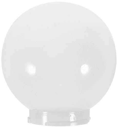 OSALADI Mattweißer Glas-Kugel-Lampenschirm Ersatz 25 Cm Weiße Acryl-Lampenpfosten- -Abdeckung Opaler Kugelschirm Für Pendelleuchte Wandleuchte Kronleuchter