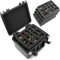 CASEMATIX Tragetasche für 43+ Miniaturen - Hartschalen-Aufbewahrungsbox mit 3 Schaumstoffschalen und 1 Anpassbarem Tablett, Kompatibel mit Warhammer 40k, DND