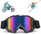 Motocross Brille, Moped Brille, Mtb Brille für Fullface Helm, Antibeschlag Uv Crossbrille Mit Schaumstoffpolsterung, Ski Brille, Sowohl für Damen Als Auch für Herren, Geeignet für Outdoor-Sportarten