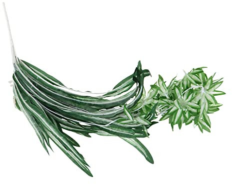 PRETYZOOM Artificial Chlorophytum Spider Plant Wall Hanging, Plastic Faux Greenery for Indoor Outdoor Garden Decoration, Fake Plant Party Floral Home Office Decor