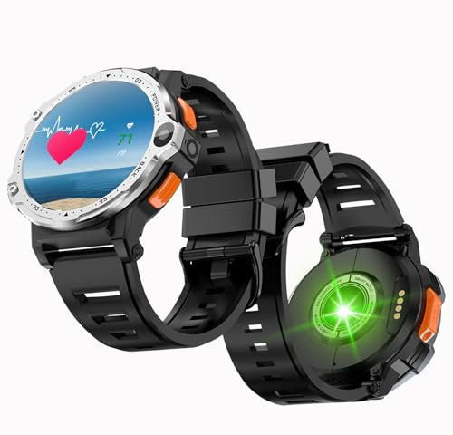 CraftNestUK Smart Watch sportivo, 4G Android 8.1 SIM Smart Watch, con doppia fotocamera, cardiofrequenzimetro, navigazione GPS, modalità multi-sport (A 2 GB + 16 GB)