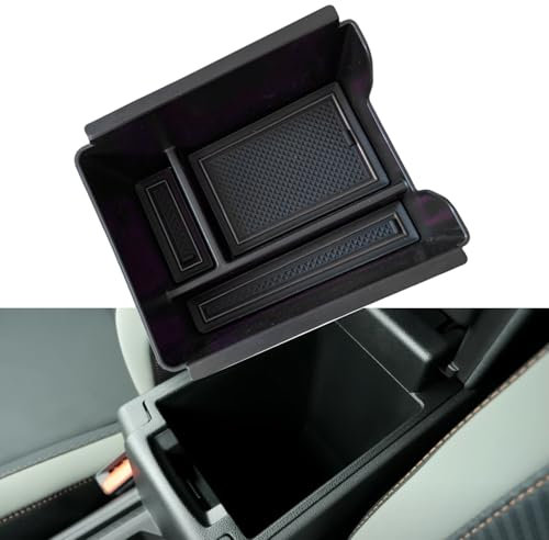 Z.MYUKI Duster 3 Centre Console Storage Compartment for Dacia Duster 3 2024-2025 2026 Accessories Armrest Storage Box Organiser (without Handbrake, Black)
