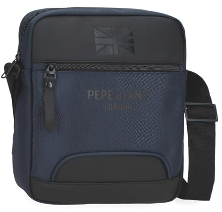 Pepe Jeans Bromley Umhängetasche, Gürteltasche, Reisezubehör, Polyester, verschiedene Größen, Schwarz, Grün, Rot, Grau, Polyester von Joumma Bags, blau, Talla única, Tablet-Schultertasche