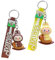 OHREN 2PCS Monster Keychain, Iabbu Puppe, Plüsch Schlüsselanhänger, Geschenke für Jungen und Mädchen