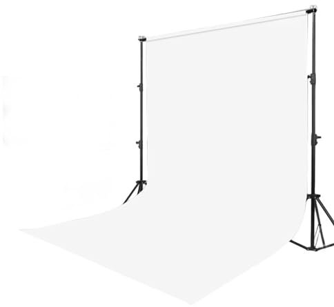 Soporte para telón de fondo de fotos con kit de telón de fondo ajustable, fondo de pantalla verde para cabina de fotografía profesional, para bodas y cumpleaños