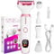 Rasoir Electrique Femmes, 5 en 1 Tondeuse Electrique, Bikini, Aisselles, Jambes, Sourcils et nez Rasoir sec et Humide sans Douleur, USB Rechargeabl