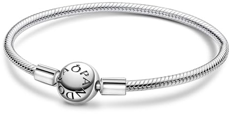 Ruaidhra ME Rund Charms Anhänger Armband Damen Sterling Silber 925,Charm für Armbänder,Schlangenkette,Bettelarmband,Bracelet for Women,Geburtstagsgeschenk,Geschenk für Frauen,20cm