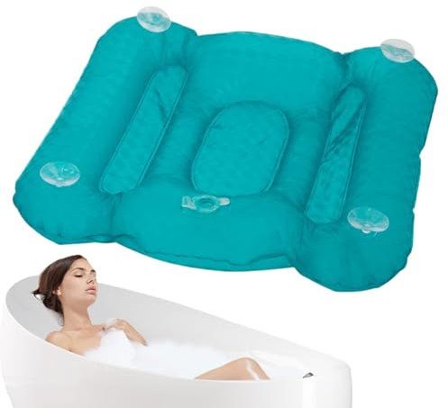 Coussin de Baignoire, Tapis de Massage Gonflable pour Spa, Tapis de Massage Ergonomique avec ventouses, Tapis de Bain Profond pour Femme et Adulte