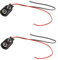 Feeuid 20pcs PP3 MN1604 9V 9 Support batterie Clip Snap on Connecteur Noir