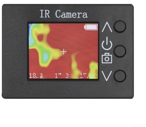 MLX90640 1 8 Zoll LCD Bildschirm Digital Infrarot Wärmebildkamera, Taschen-Wärmebildkamera für Temperaturerkennung