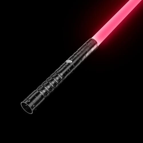 Lightsaber, Light Saber RGB 16 Colors, USB Rechargeable Lightsabers with Metal Handle, with Sounds Mode Light sabers for Sound Metal Handle Sword, Gifts for Halloween Christmas Decoration (Black-1Pc)