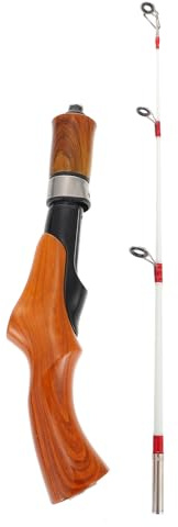 Healifty Outdoor Winter Eisangelrute Teleskop Fiberglas Kurze Eisangel mit Anti Verwicklungsfunktion für Eisangeln