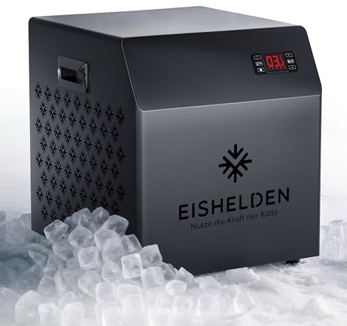 Eishelden Eisbad Kühlgerät LARS1130 Watt, App-Steuerung & WiFi | Smarte Powerkühlung bis 3 °C, Water Chiller mit Filtersystem & Umwälzpumpe für Regeneration und Biohacking