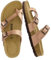 CUSHIONAIRE Women's, Luna Low Heel Slide Sandals Gold 6 UK M