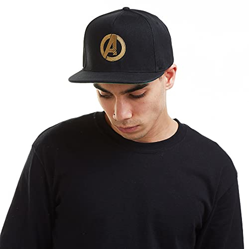 Marvel Herren Avengers Logo Baseball Cap, Schwarz (Black Black Blk), Einheitsgröße