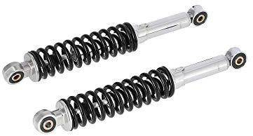 SWH suspension Set: Federbeine, verstellbar, schwarz/chrom, Länge: ca. 310mm - Simson KR51 Schwalbe, SR4 Vogelserie