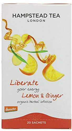 Hambleden Teas Hampstead Tea Lemon Ginger 20 Bags (Pack of 4)