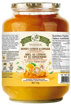 Vonbee Honey Citron and Ginger Tea/Jam/Salad Dressing 2KG