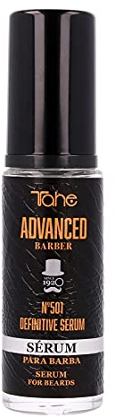 Tahe Advanced Barber Sérum hidratante para Barba Nº501 Definitive con Aceite de Argán y Vitamina E, 30 ml