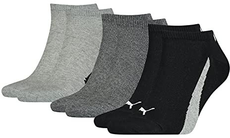 Puma Unisex Sneaker Socken, Schwarz/Weiß, 43/46 (3er Pack)