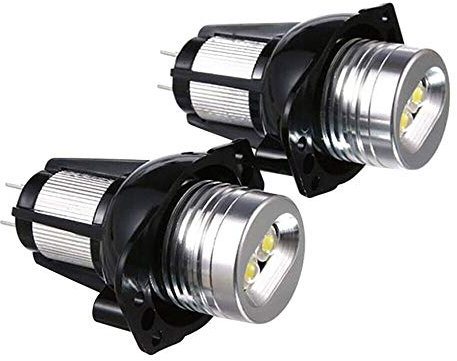 Angel Eye LED Auto Lámpara Bombilla 2 PCS E90 Ojos Angel Ojos Halo Anillo LED LED 6W Marcador Bombilla Xenon Blanco for BMW Coche Corriente Luz 2020 Angel Eyes