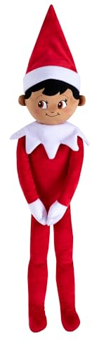 The Elf on The Shelf® Plushee Pals® Huggable | 70 cm großer Plüschelf | Junge mit Braunen Augen | Scout Elf Kuschelpuppe